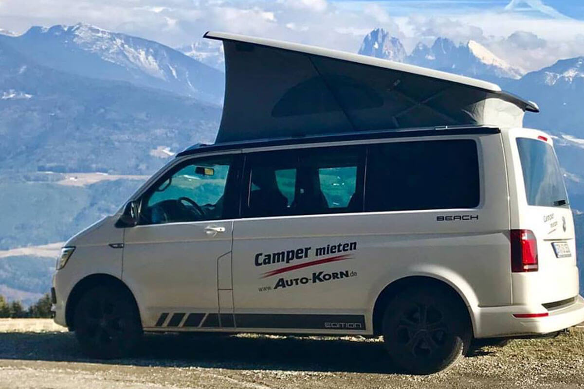VW T6 California Beach Außenansicht